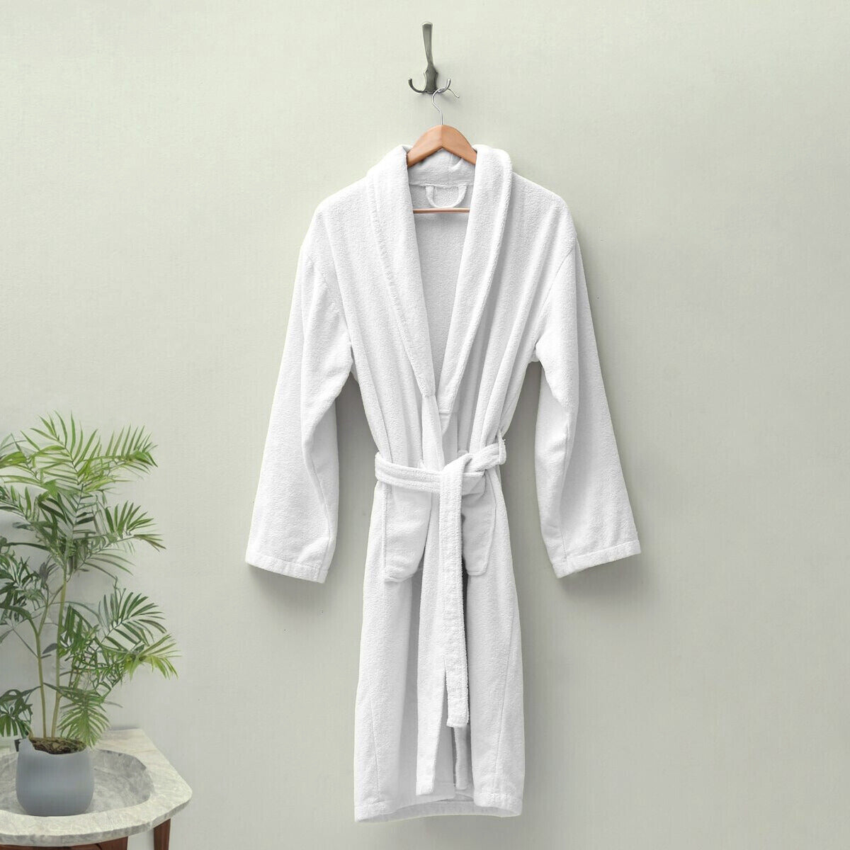 White Frotté Bathrobe