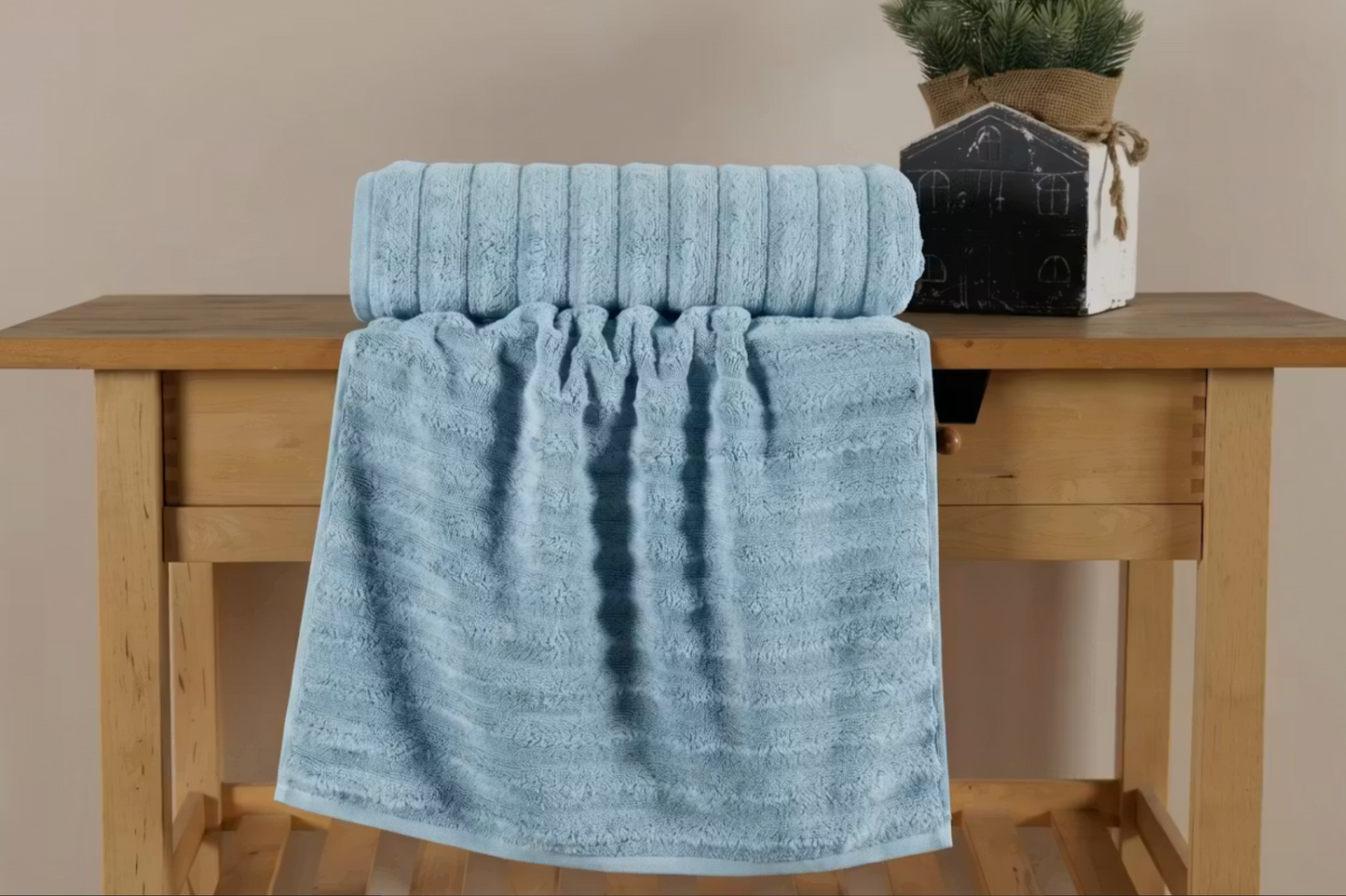 Soft Wave Towel - Sky Blue